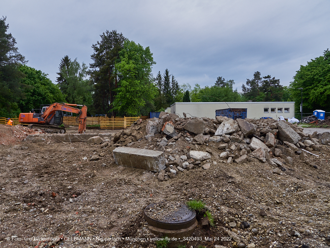 24.05.2022 - Baustelle am Haus für Kinder in Neuperlach